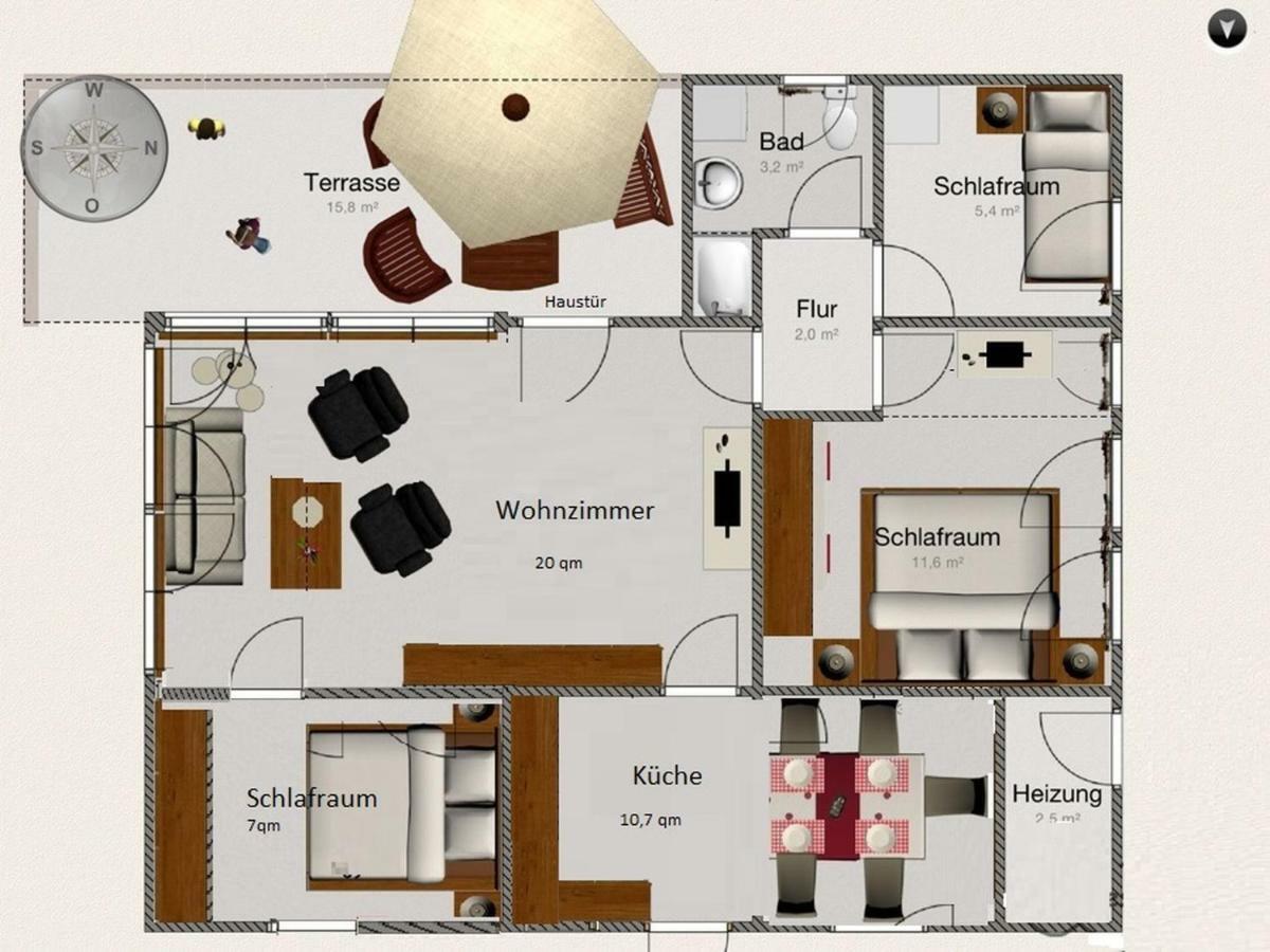 Ferienhaus Bianca ميشيده المظهر الخارجي الصورة